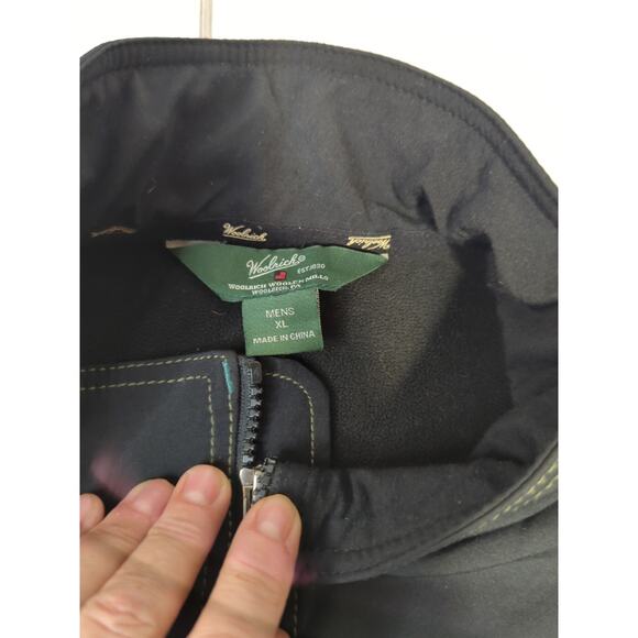 Woolrich Jacket Mens XL Gray Full Zip Cotton Blend Casual Outdoor Layering - Picture 10 of 11